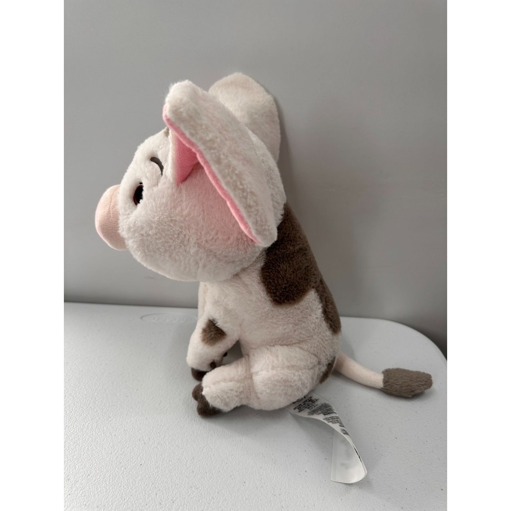 Disney Store Pua Pig Moana Plush Toy 13 Inch Embroidered Speckled Maui Pot Belly - Picture 6 of 10